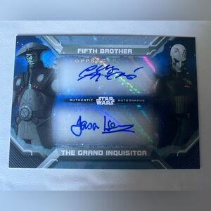 Topps 2020 Holocron Dual Autographed Card